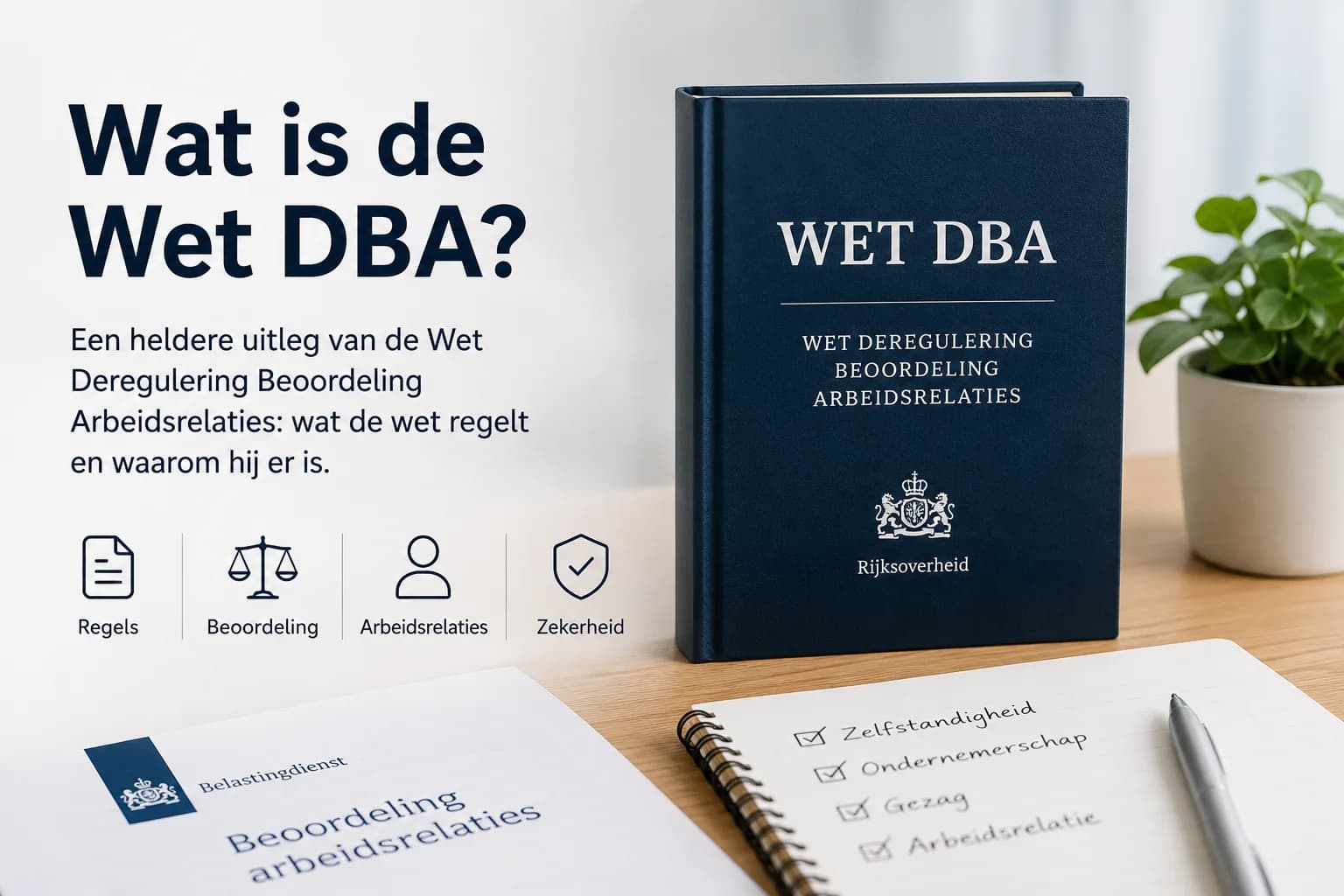 Illustratie bij de uitleg van de Wet DBA voor zzp'ers en opdrachtgevers